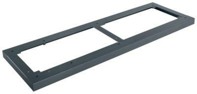 Schäfer Shop Genius Stahlsockel TETRIS WOOD, für Regale/Schränke B 1200 mm, anthrazit
