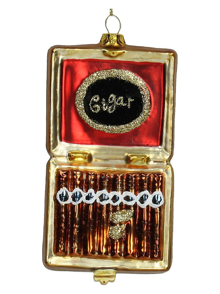 Kersten Baumschmuck "Cigars" in Rot/ Gold - (H)13 cm - onesize