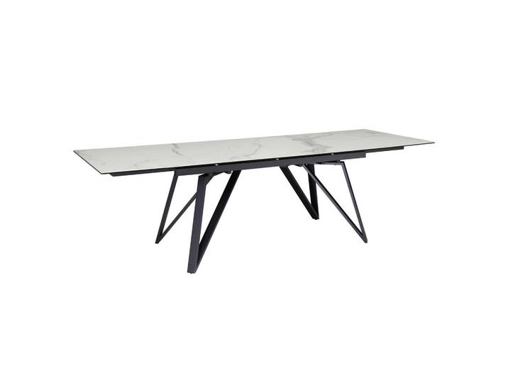 Mid.you Esstisch, Weiss, Keramik, rechteckig, konisch, 95x76x180 cm, ausziehbar, Esszimmer, Esstische, Esstische Keramik