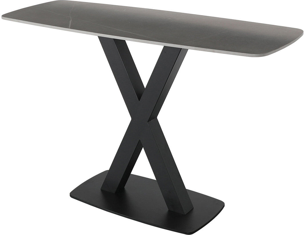 Metro Deptula 120 cm W Stone Top Console Table Grey 76cm H X 120cm W X 45cm D