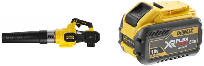 Set DEWALT Flexvolt Akku-Axialgebläse 54V, Basisversion DCMBA572N-XJ + Ersatz-Akku 54V /162 Wh DCB547-XJ
