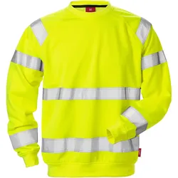 Warnschutz Sweatshirt "7446 SHV" UV-Schutz - 4XL - gelb