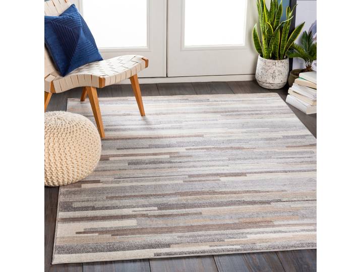 Teppich LIVABLISS MAASTRICHT , beige (grau), B:160cm H:11mm L:215cm, Polypropylen, Teppiche, Teppich