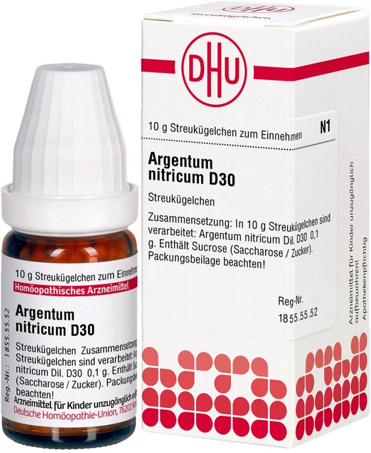 DHU Argentum Nitricum D30 Globuli 10g