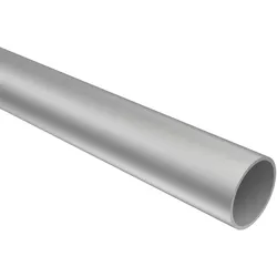 RUNDROHR 180 cm, 20 mm Ø Silbergrau