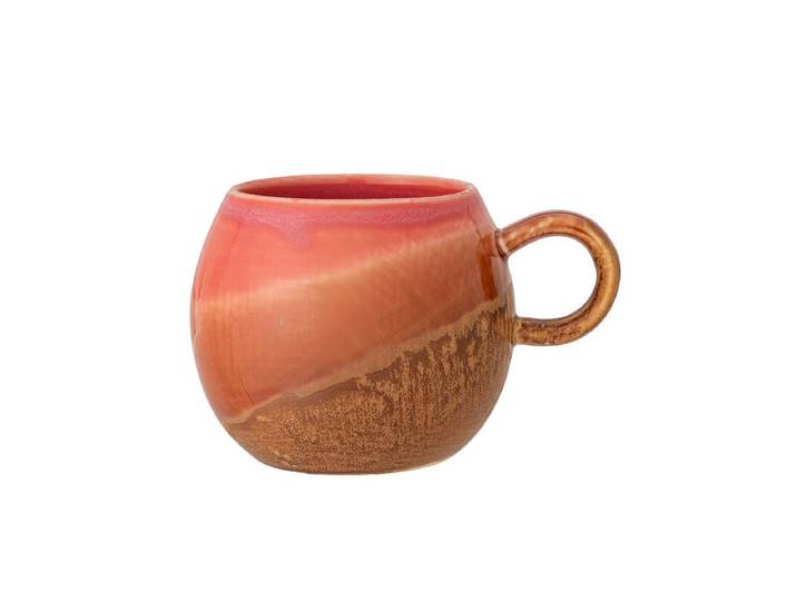 Tasse Elio - aus Steingut gefertigt - Orange - Luxusbetten24