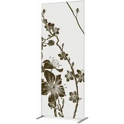 Textil Raumteiler Deko 100-200 Abstrakte Japanische Kirschblüte Braun