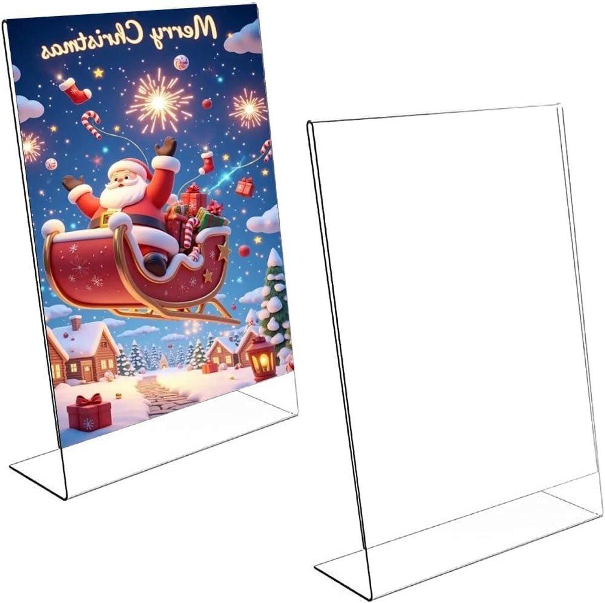 Acryl Bordhouders L-vormig A5 Helder voor Informatie Display
