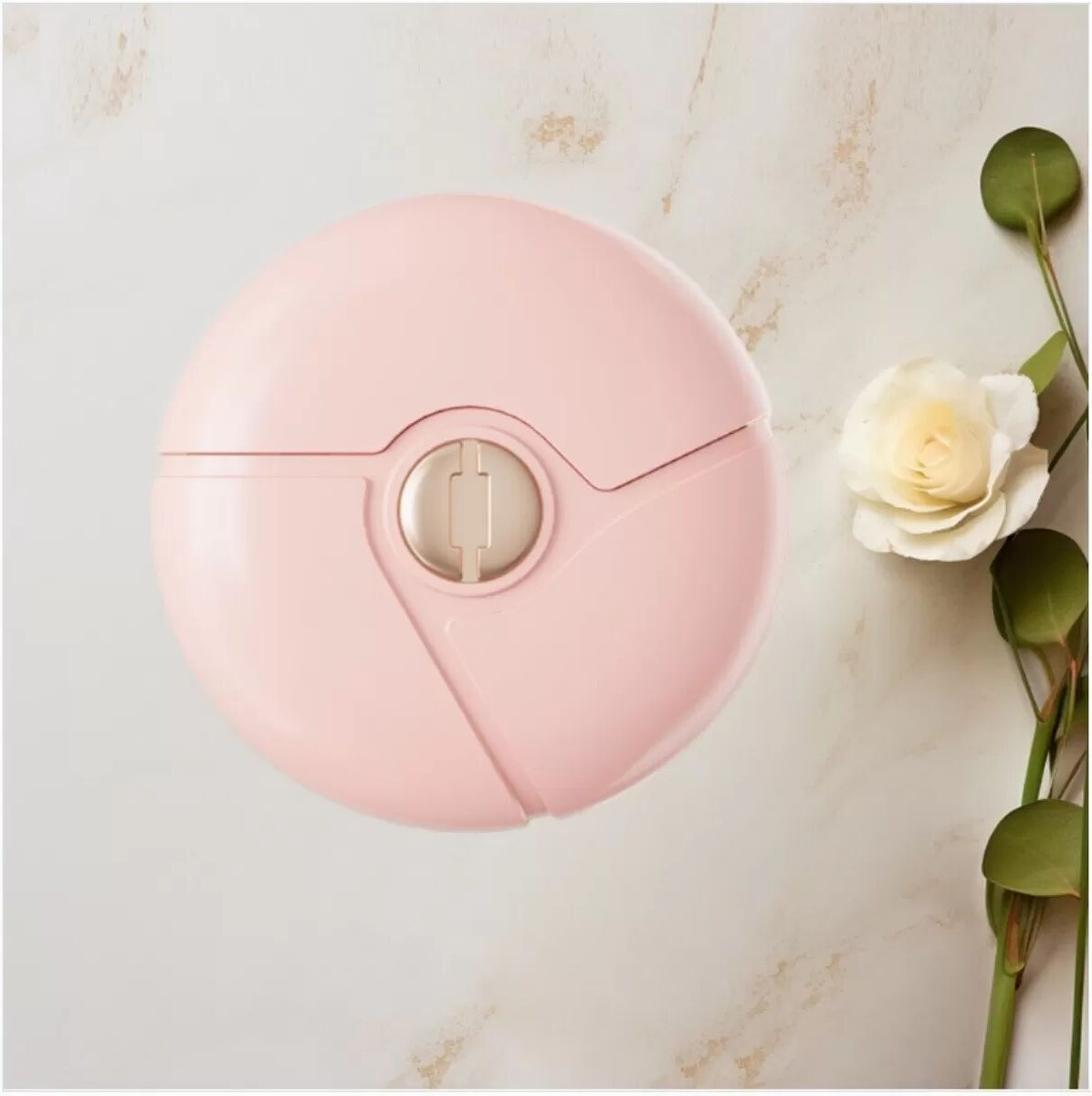 INF 3-in-1 Elektrischer Nagelknipser und Schleifer – Sicherer, tragbarer Nageltrimmer mit Licht Rosa