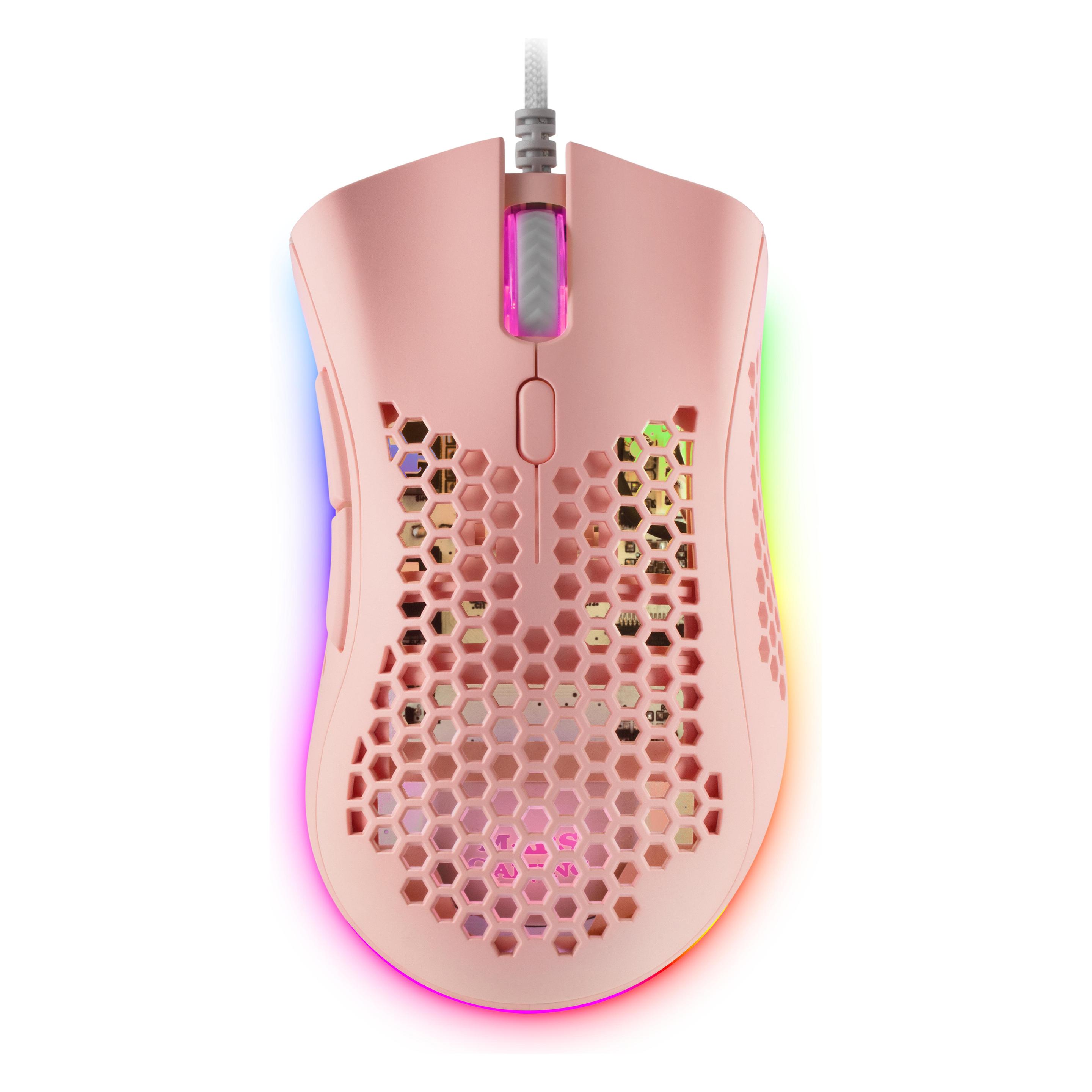 Mars Gaming Souris Filaire Gamer Mmex RGB (Rose) (Kabelgebunden) (MMEXP)