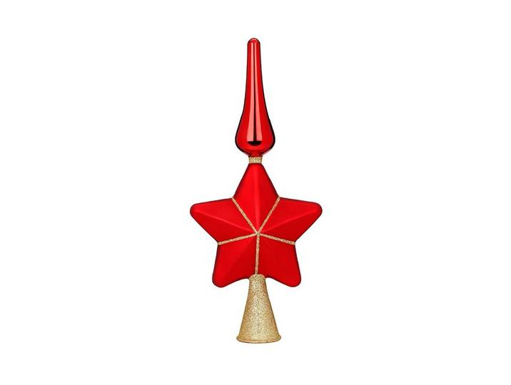 Weihnachtsbaumkugel DECOR , rot (goldfarben, rot), H:29cm, Glas, Weihnachtsbaumkugeln, Weihnachtsbaumkugel