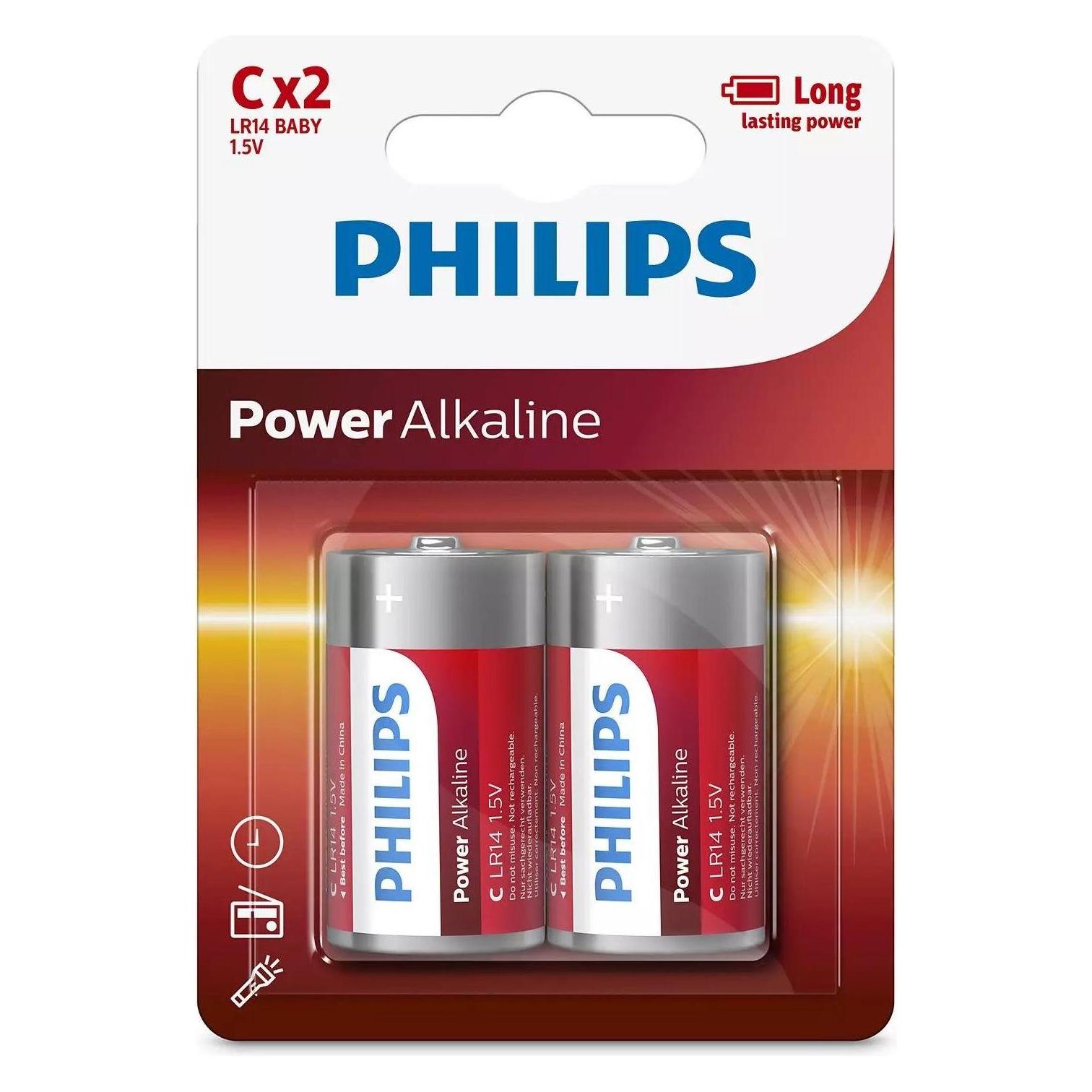 Philips Power Alkaline (2 Stk., C) (LR14P2B)