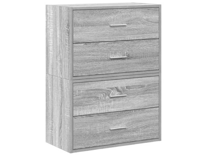LMTYOENFG 2er Set Schubladenschrank Grau Sonoma 60x31x40 cm Flexibel stapelbar oder nebeneinander platzierbar. Vielseitiger Stauraum für Schlafzimmer und Wohnzimmer.