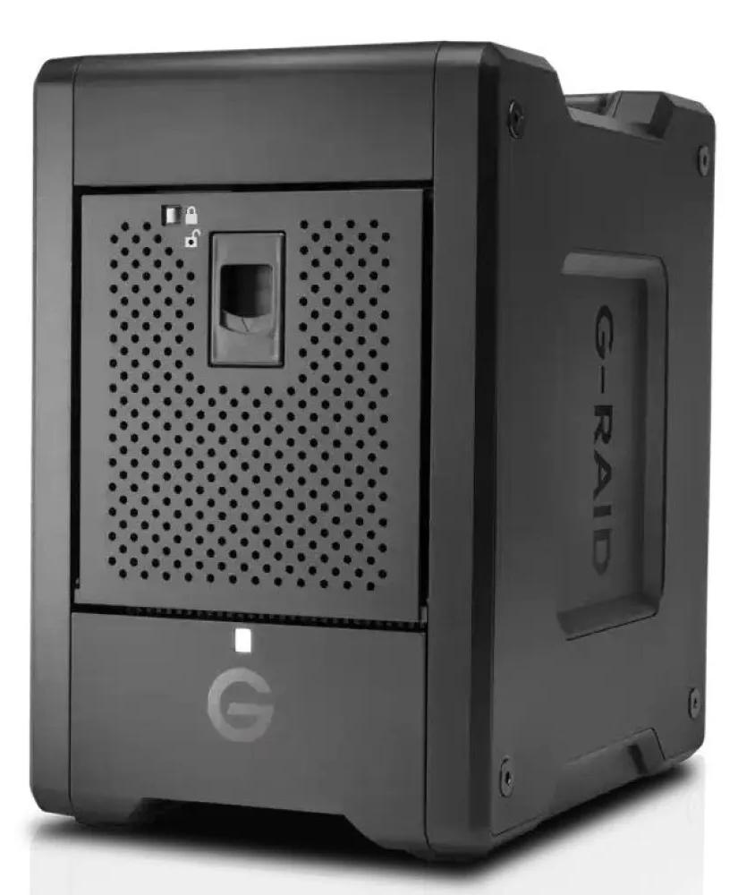 SanDisk G-RAID SHUTTLE 4, 104 TB, HDD, 7,76 kg, Desktop, Schwarz