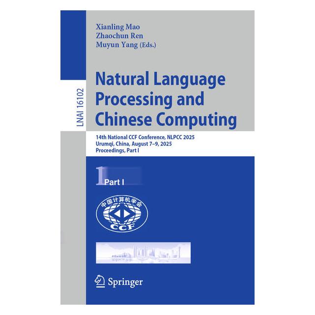 Springer Natural Language Processing and Chinese Computing (61885613)