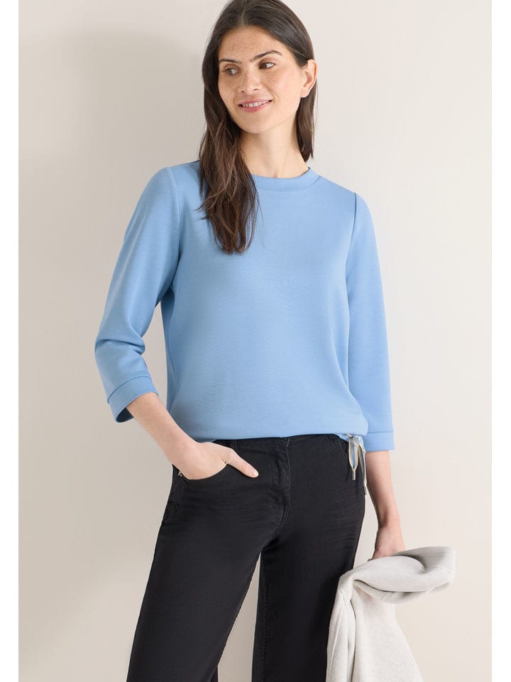 Cecil Sweatshirt in Hellblau - L