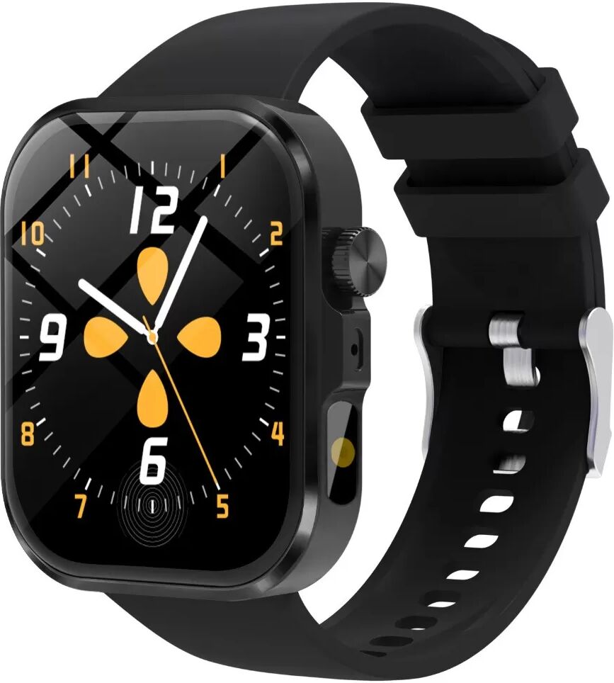 INF Multifunktionale Smartwatch mit Bluetooth-Anruffunktion und Gesundheitsüberwachung Schwarz