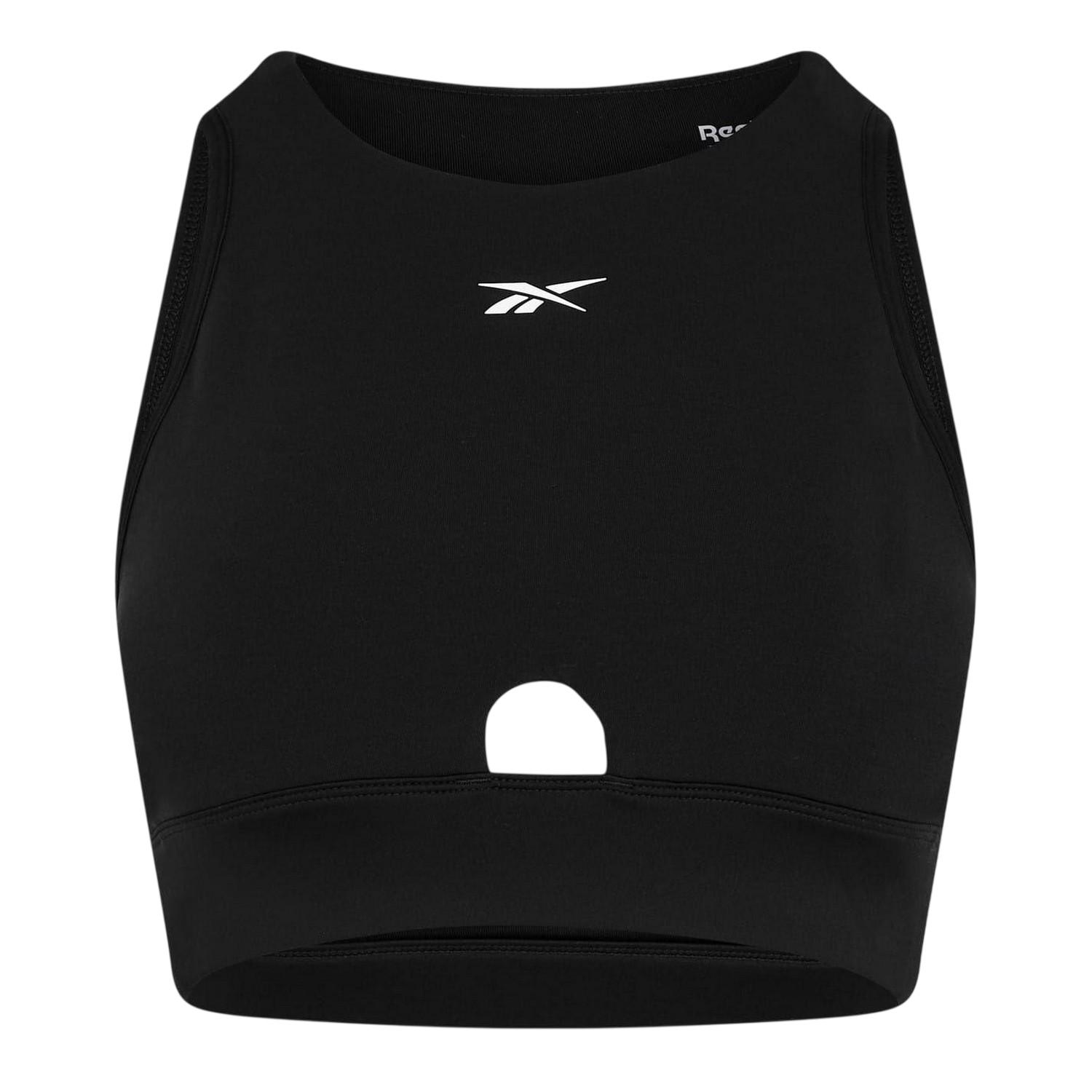 Reebok Skinny sporttop met ronde hals voor dames (Zwart)
