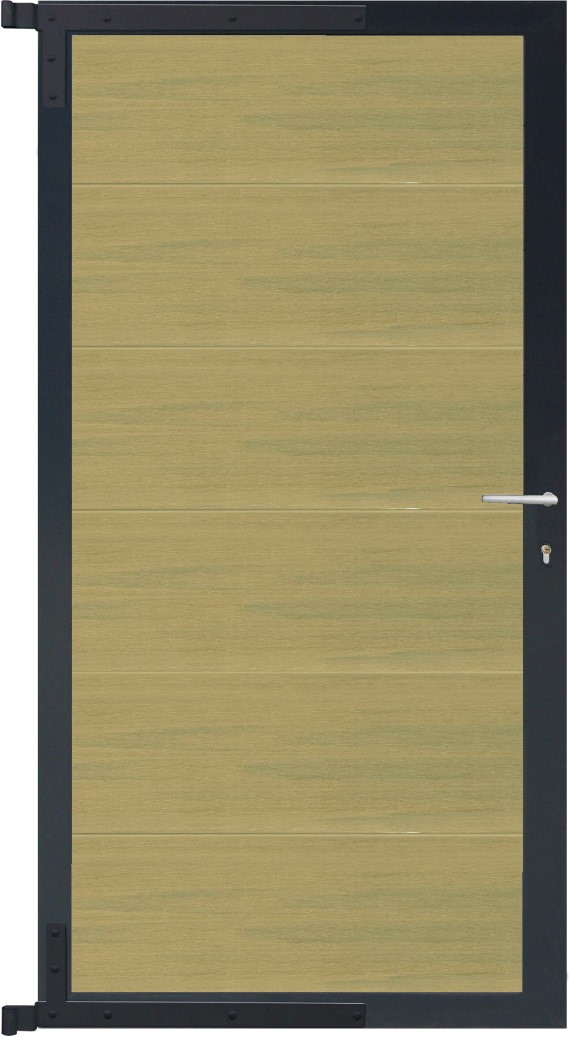 TETZNERJENT ELZE-Tor-Komplettset 90 x 173 cm, Füllung schilf 16971083