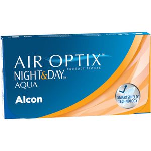 AirOptix Kontaktlinsen Night&Day Aqua, -4,00, Monatslinsen, weich, BC 8,6mm, DIA 13,8mm, 6 Stück