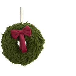 Weihnachtskranz   ¦ grün ¦ Polyester Ø: 16.0