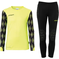 Uhlsport, Jungen, Sportshirt, Torwart-Sets REACTION GOALKEEPER SET JUNIOR (116), Schwarz, Gelb