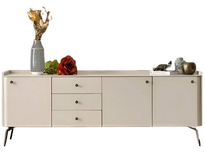 Xlmoebel Sideboard Weiße Anrichte mit edlen Details und hochwertiger Verarbeitung (1 St., Anrichte), Hergestellt in Europa