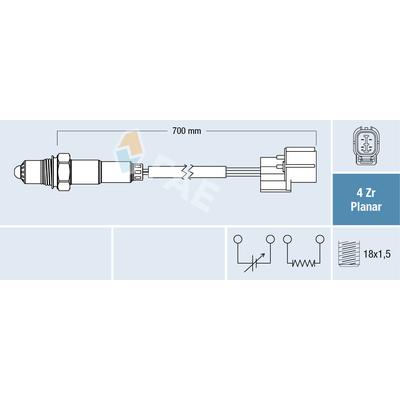 FAE Lambdasonde 77450 für HONDA