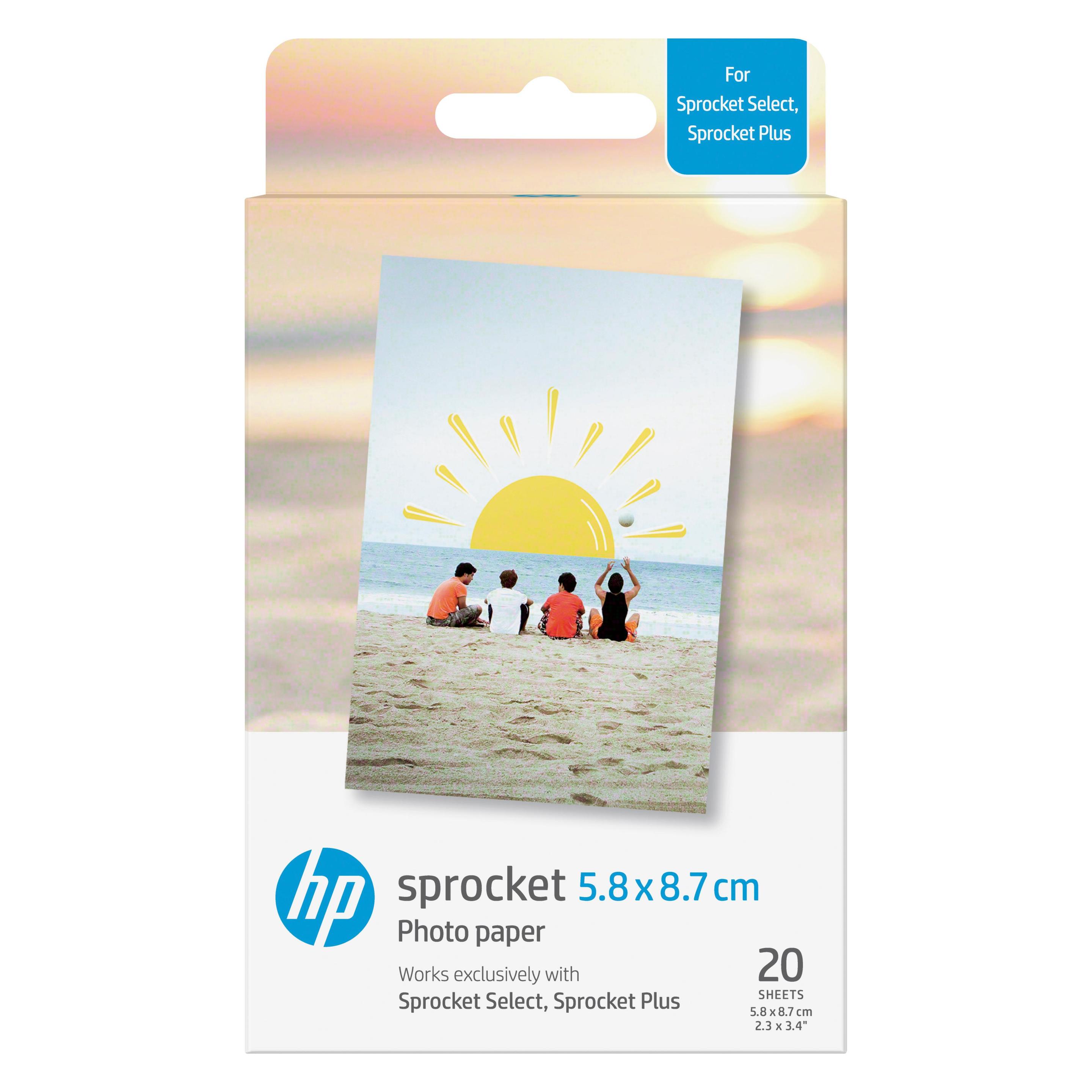 HP Sprocket Plus (258 g/m², 5.8 x 8.7 cm, 20 Stk.) (HPIZL2X320)