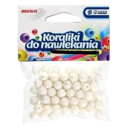 Brewis Weisse Perlen + Schnur 8mm 16g (47593441)