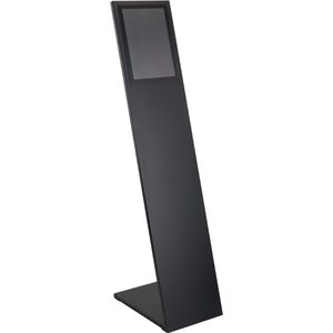 Böttcher-AG Infoständer Planar aus Stahl, schwarz, A4, 128 cm Höhe