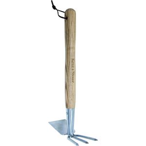 Kent&Stowe Gartenhacke 735494, Doppelhacke, mit Handgriff, aus Edelstahl, (LxB) 37 x 6,6 cm