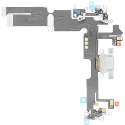 iPhone 14 Plus Ladebuchse - Mikrofon Weiß