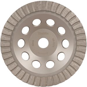 Makita Diamantschleiftopf D-80656, 180mm Turbo, fein, 180 x 5mm (ØxH), für Beton und Estrich
