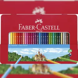 FABER-CASTELL Faber Castell Buntstift hexagonal 3,25 mm 36er Metalletui