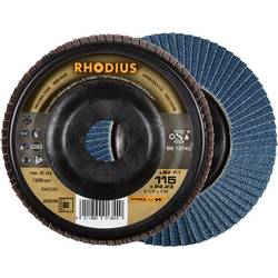 Rhodius 202539 LSZ P1 Fächerschleifscheibe Körnung (num) 80 Edelstahl, Stahl 10 St.