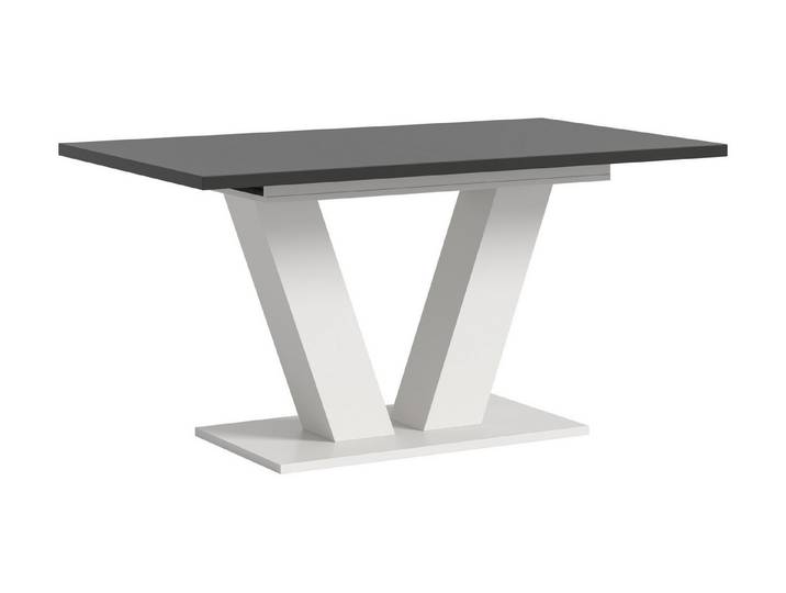 freiraum Kulissen-Esstisch Motion, ausziehbar 190cm, Grau / Weiß - 150/190x76x90cm (BxHxT)