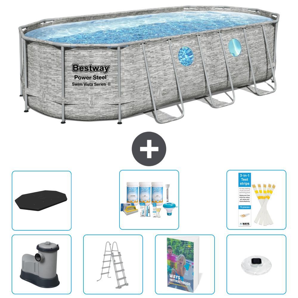Bestway Power Steel Oval - 549x274x122 cm - 6-teilig S576