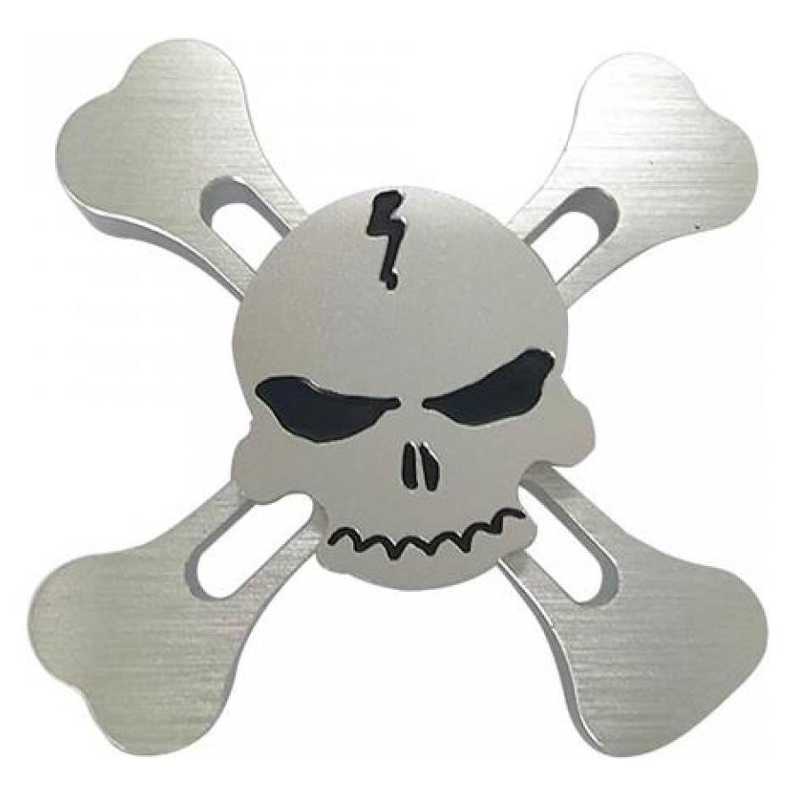 FidgetSpinner Skull and Bones Aluminium Fidget Spinner (00023435)