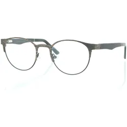 Brille Holzbrille EL90805 in gold schwarz
