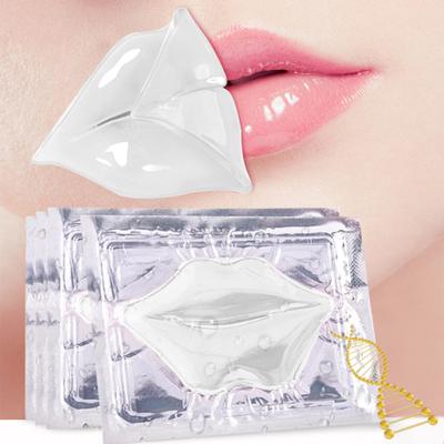 Uplifted Trends Crystal Collagen Lip Mask Moisturizing Lip Patches For Plump Nourished Lips white