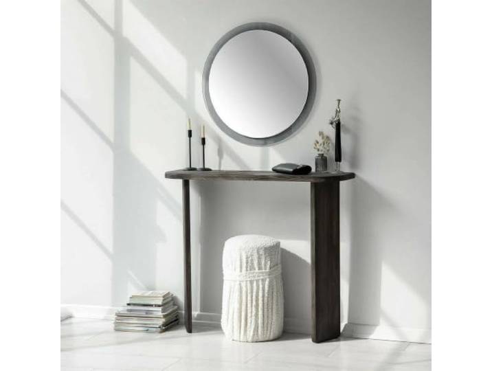 Dmora Konsole Astralis 100x30x90 cm Schwarz, trägt 15 kg