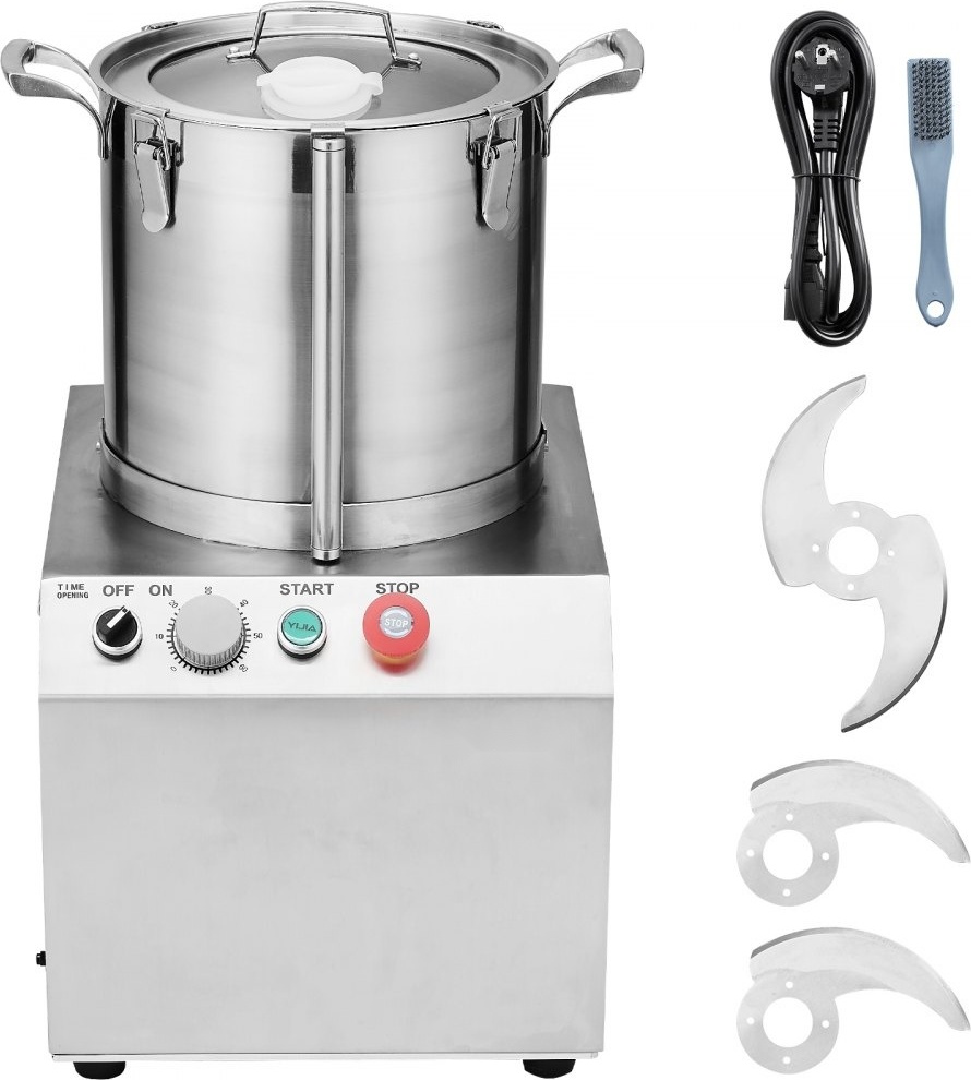 Hochleistungs-Küchenmaschine - 15L Gemüsezerkleinerer - Lebensmittelechter Edelstahl-Mixer - Ideal für die Zubereitung von Speisen und Mahlzeiten