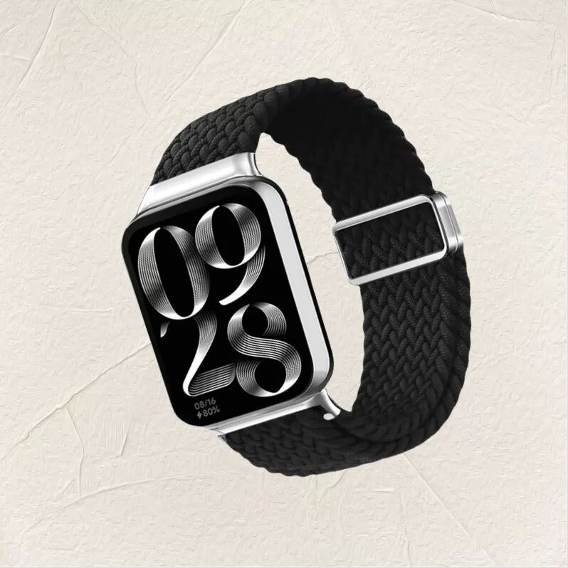 INF Xiaomi Smart Band Armband aus geflochtenem Nylon in Obsidianschwarz Xiaomi 9 Pro