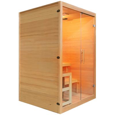 Infrarotkabine SANOTECHNIK "»Twincombi« Sauna+Infrarot", braun (holz), Saunaofen, integrierte Steuerung, 3,5 kW, Saunen, LxBxH: 130x120x200cm