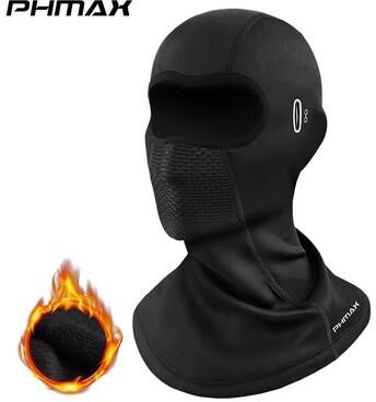 Inspired Finds Windproof Full Face Motorcycle Riding Balaclava Mask For Men And Women black Vent Mesh