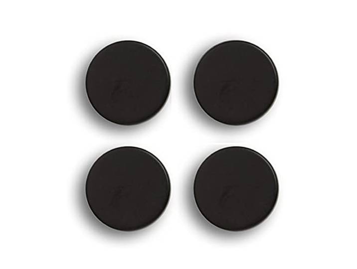 Magnet-Set aus schwarzen Metall 4-teilig Zeller