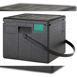 Cambro Cam GoBox® Pizza Toplader, Transportbox mit Tragegurt schwarz, 1 Stück im Karton - EPPZ35175BST110