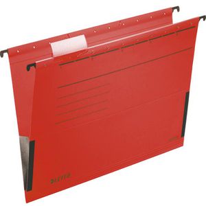 Leitz Hängetaschen 1986-00-25, Alpha, A4, rot, Karton, 25 Stück