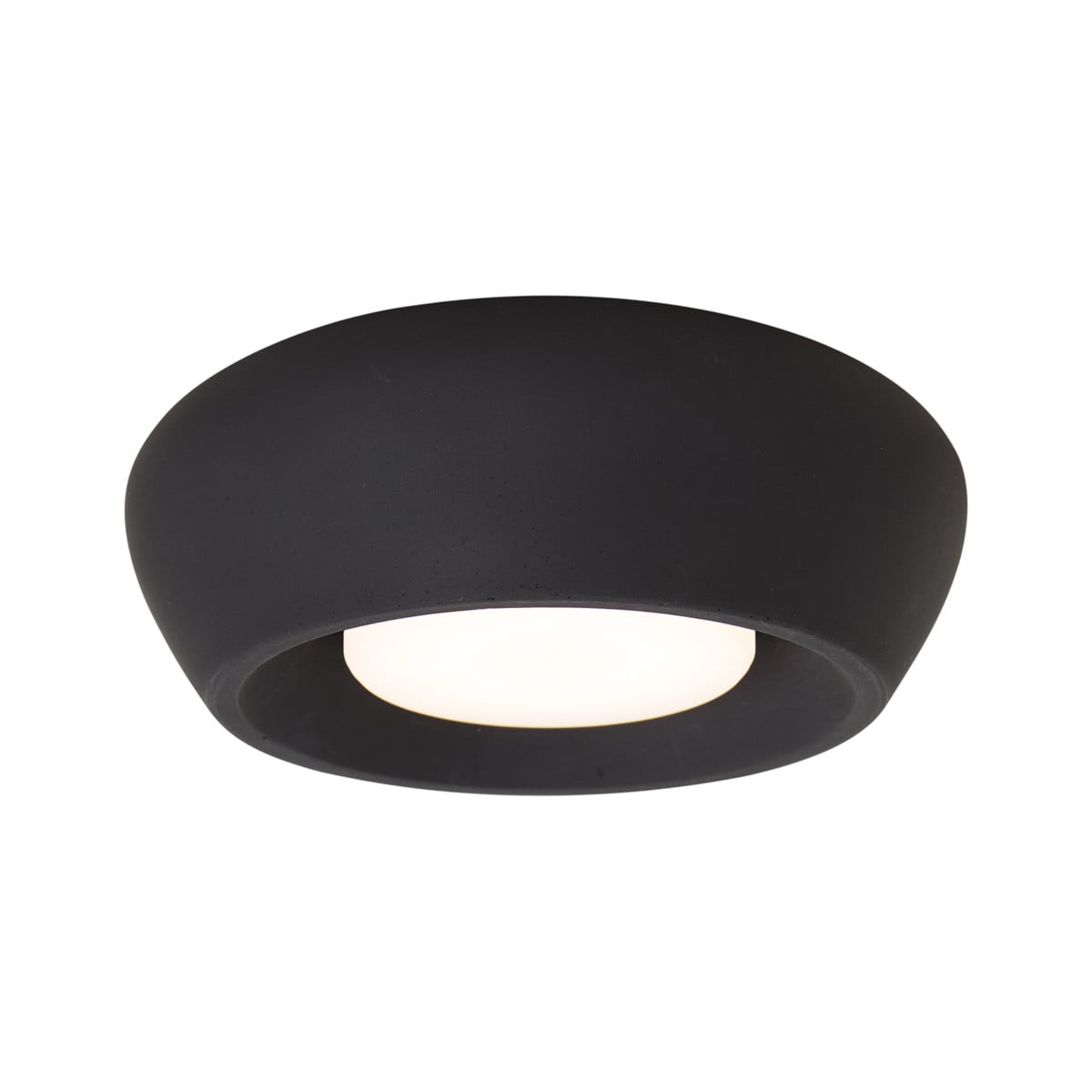 Qazqa Moderne Ronde Plafondlamp Concerto - Zwart - LED